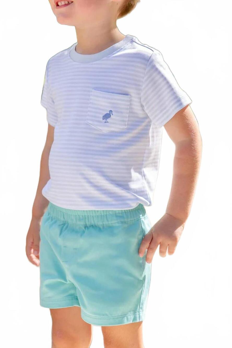 NEW THE BEAUFORT BONNET COMPANY kid's sheffield shorts in turks teal